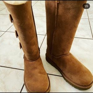 Bailey Button Triplet Brown Boots